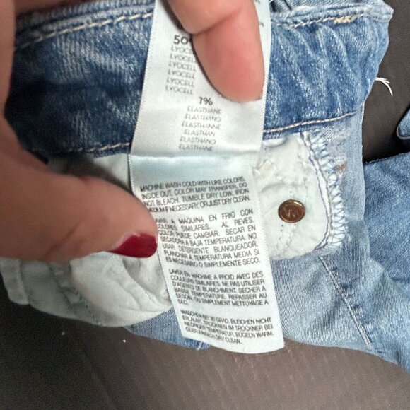 Mother Looker Ankle Fray Jeans Size 25 Tourist Trap Distressed Hem Ripped - Picture 10 of 11